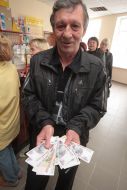 Withdrawal of pensions in roubles