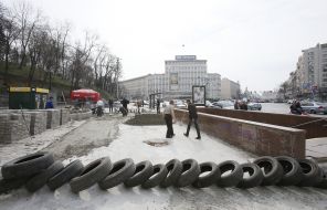 Renewal of travelling coverage in the center of Kiev
