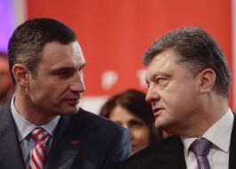 Petr Poroshenko and Vitali Klitschko