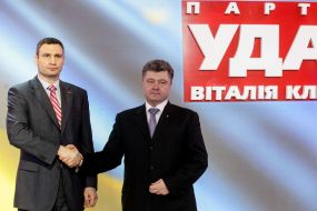 Petr Poroshenko and Vitali Klitschko