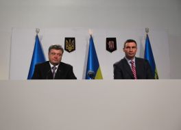Petr Poroshenko and Vitali Klitschko