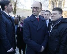 Zoryan Shkiryak and Arseniy Yatsenyuk