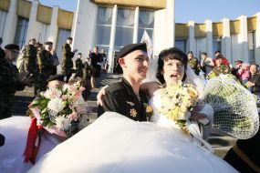 Oleg Kalinov with Kseniya Kalinova