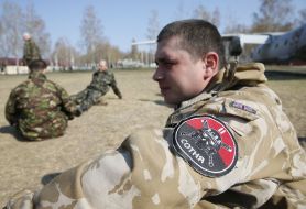 Servicemen of the National household troops of Ukraine