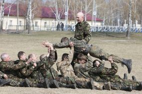 Servicemen of the National household troops of Ukraine