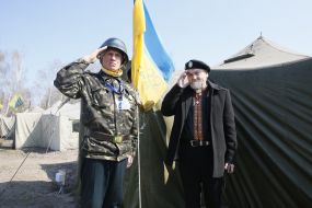Servicemen of the National household troops of Ukraine