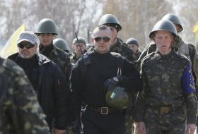 Servicemen of the National household troops of Ukraine