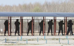 Servicemen of the National household troops of Ukraine