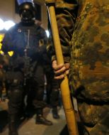 Activists of the "right sector" and the police