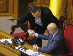 Aleksandr Turchinov and Vitali Klitschko