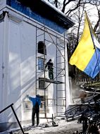 Реставрація колонади стадіону "Динамо" імені Валерія Лобановського