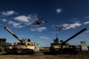 Тактические учения на полигоне