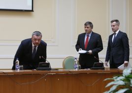 Arsen Avakov, Oleg Makhnitsky and Valentin Nalivaychenko