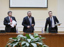 Arsen Avakov, Oleg Makhnitsky and Valentin Nalivaychenko