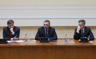 Arsen Avakov, Oleg Makhnitsky and Valentin Nalivaychenko