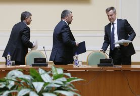 Arsen Avakov, Oleg Makhnitsky and Valentin Nalivaychenko