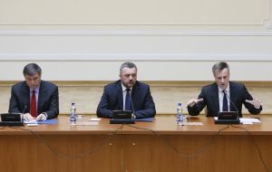 Arsen Avakov, Oleg Makhnitsky and Valentin Nalivaychenko