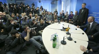 Press conference by Dmitry Yarosh