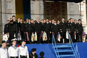 The crew of the trawler "Cherkassy"