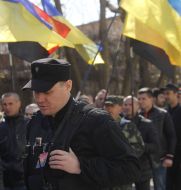 Memorial sign "Angels in white coats"