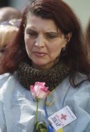 Memorial sign "Angels in white coats"