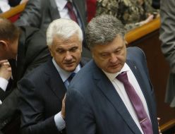 Petr Poroshenko and Vladimir Litvin
