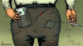 Caricature "Patches" by Igor Lukyanchenko