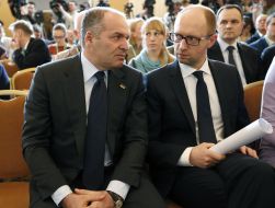 Victor Pinchuk and and Arseniy Yatsenyuk