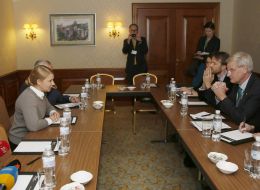 Юлия Тимошенко и Карл Бильдт