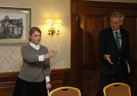 Юлия Тимошенко и Карл Бильдт