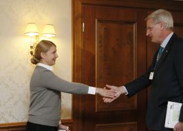 Юлия Тимошенко и Карл Бильдт