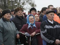 People in village