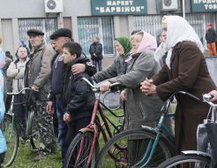 People in village