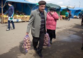 Wholesale market of the agricultural product
