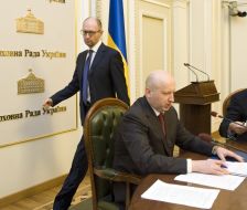 Aleksandr Turchinov and Arseniy Yatsenyuk