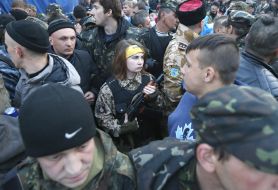 Активисты «Самообороны Майдана»