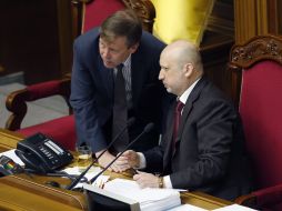 Aleksandr Turchinov and Sergey Sobolev