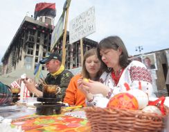 Master-class on painting Easter eggs