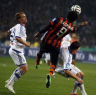 Yevgeny Makarenko, Luiz Adriano and Aleksandar Dragovich