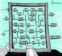 Caricature Maze Abacus by Igor Lukyanchenko