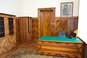 Portrait of Stalin in the office