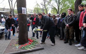 March in the memory of Maksim Chaika in Odessa