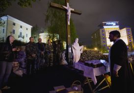 Пасхальное богослужение на Майдане