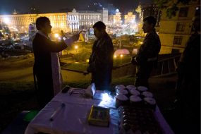 Пасхальное богослужение на Майдане