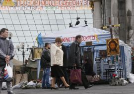 Молитвенная палатка на Майдане 