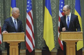 Joe Biden and Arseniy Yatsenyuk