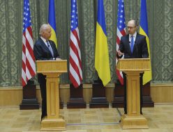 Joe Biden and Arseniy Yatsenyuk