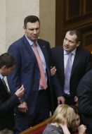 Vitaliy Klichko and Artur Palatny