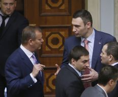 Vitaliy Klichko and Sergey Klyuev