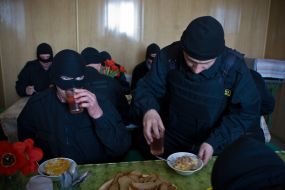 Бойцы роты "Донбасс-1" спецбатальона "Днепр"